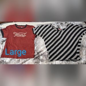 2 Ladies Large tops in excellent condition